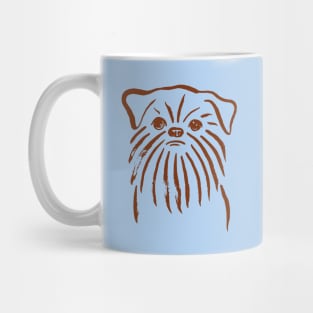 Brussels Griffon (Blue and Brown) Mug